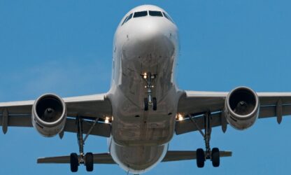 An airbus 320 takes off in a time-critical mission for MBS Anytime